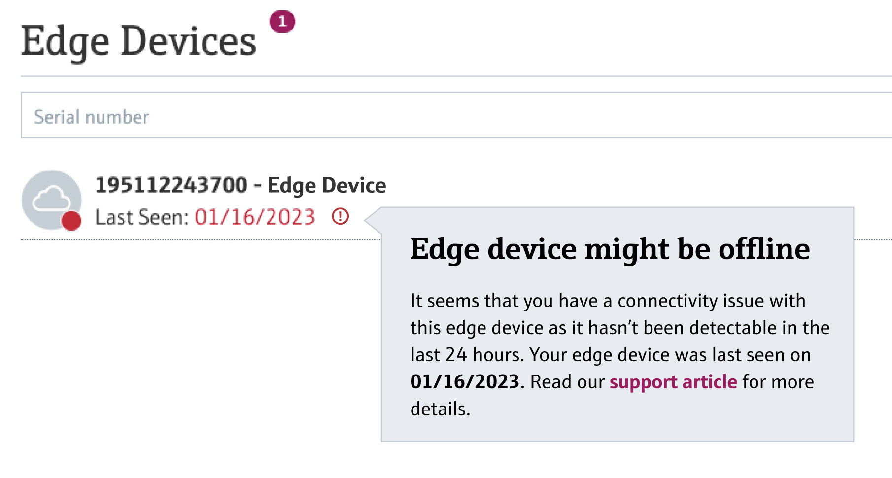 Troubleshooting: Asset or Edge Device offline – Endress+